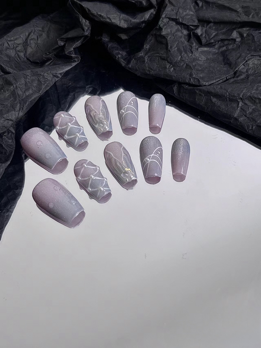 【Streamer Bubble】handmade Design nails False Nails from SHOPQAQ