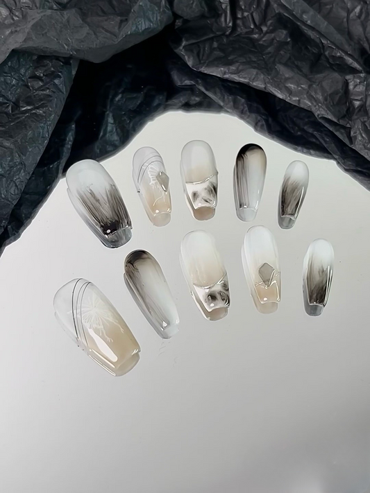 【landscape painting】handmade press on nails False Nails from SHOPQAQ