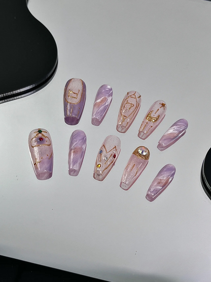 【Capricorn】handmade design False Nails from SHOPQAQ