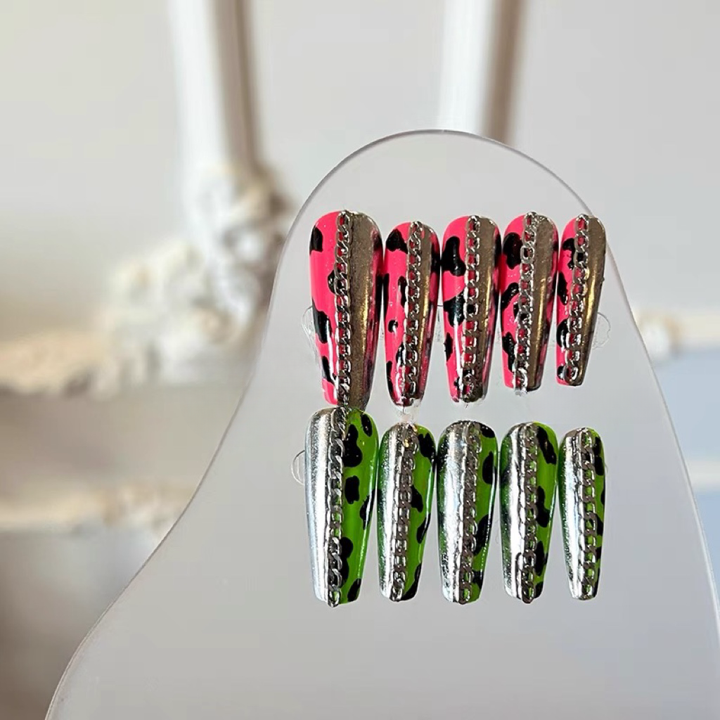 [spotted chainlink] False Nails from SHOPQAQ