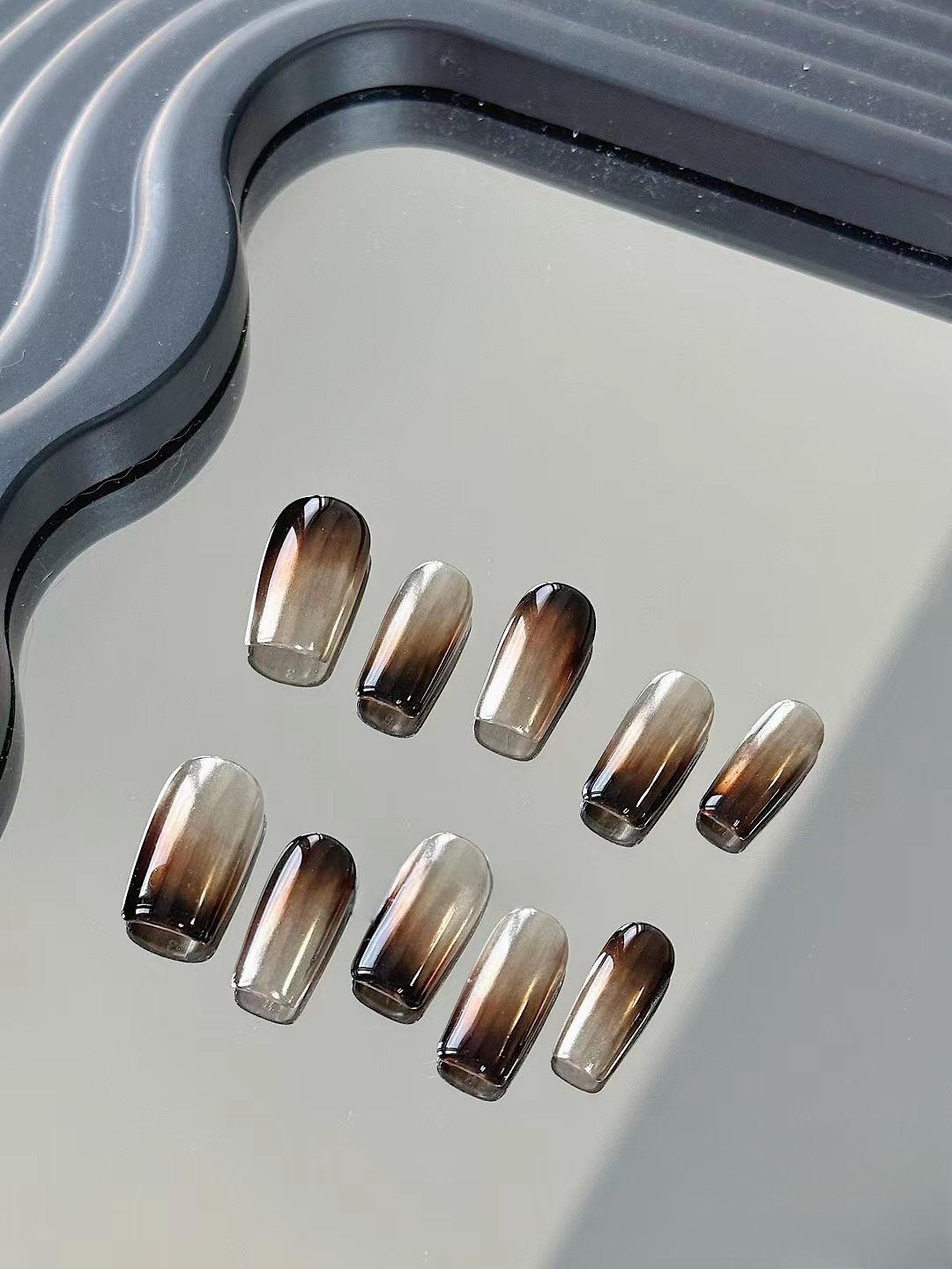 Ice Coffee handmade press on nails | False Nails | SHOPQAQ