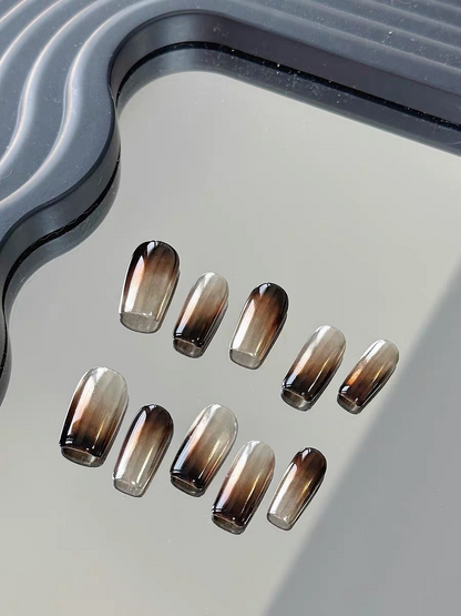 Ice Coffee handmade press on nails False Nails from SHOPQAQ