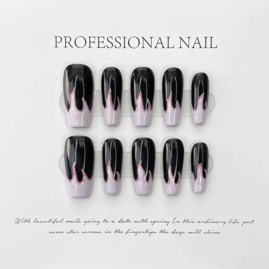 Cyberpunk Style Color-Contrasting | False Nails | DIY nails, easy to apply nails, elegant nails, False Nails, fashion nails, Handmade False Nails, High-Grade False Nails, Party nails., press on nails, special occasion nails | SHOPQAQ