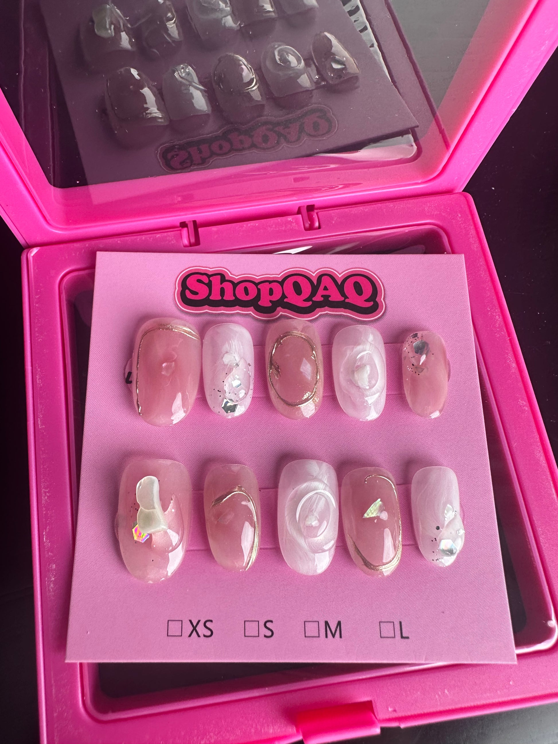 Ultra-Soft Nude Pink Handcrafted Press-On Nails False Nails from SHOPQAQ