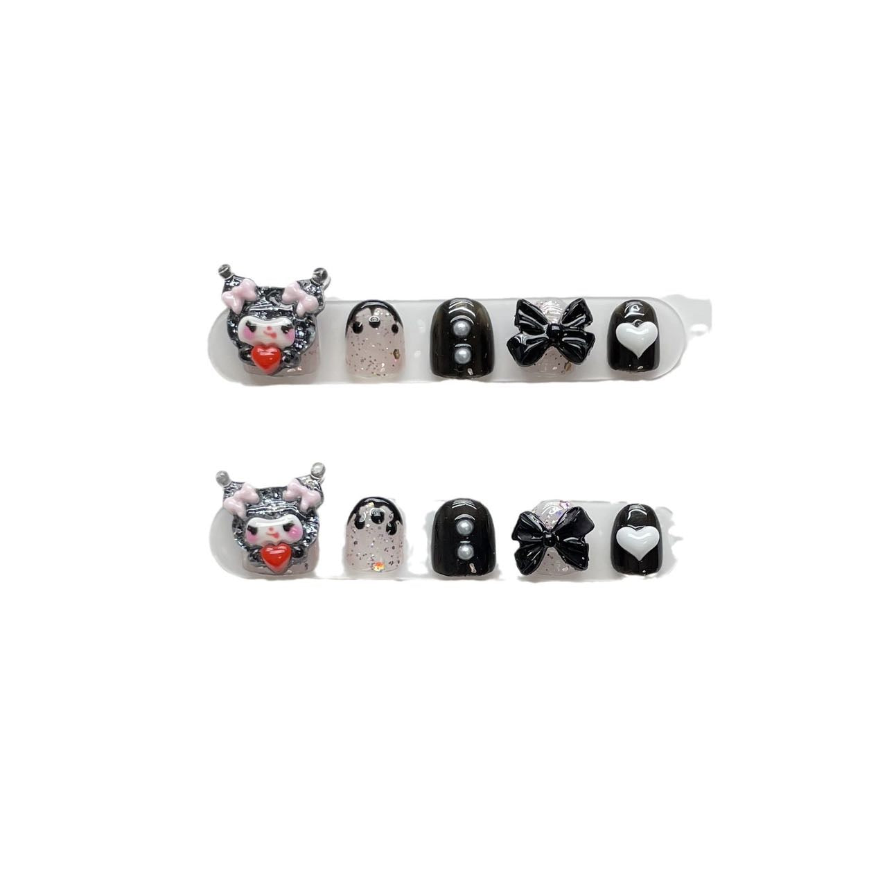 Little Devils with a Playful Heart False Nails from SHOPQAQ