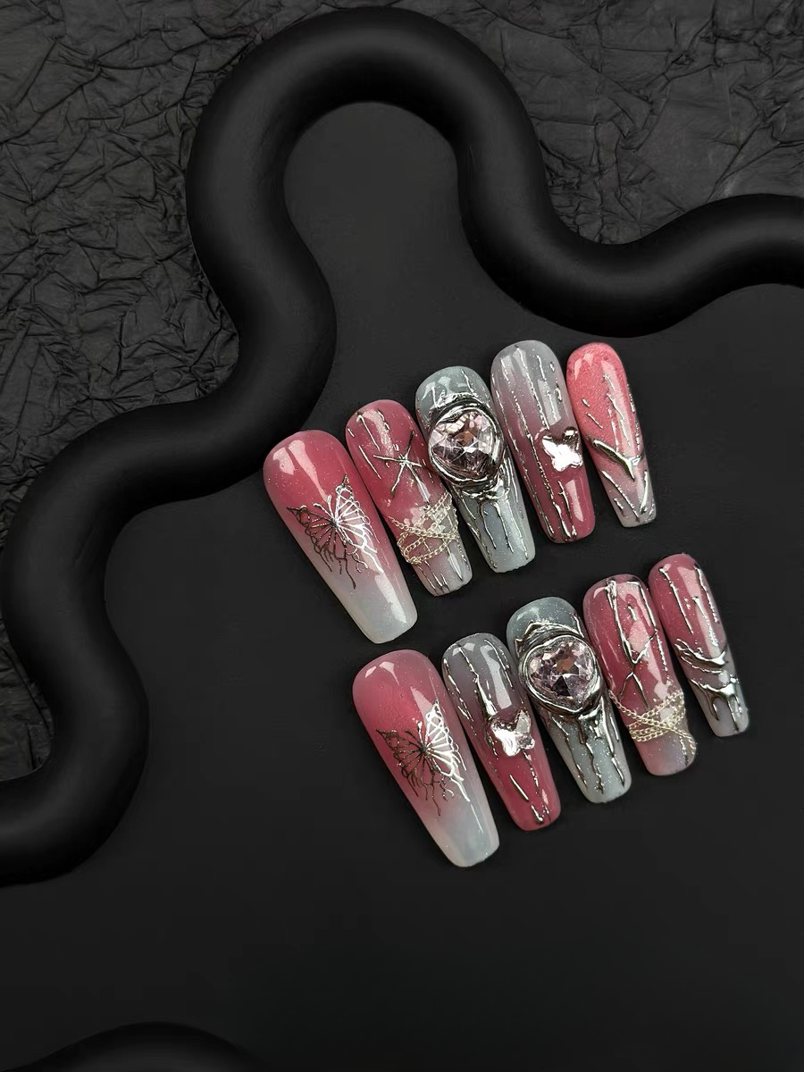 【3D  butterfly】 False Nails from SHOPQAQ
