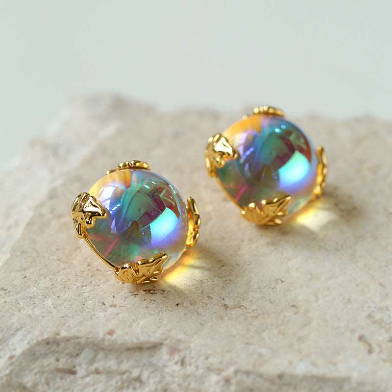 Colorful Gemstone Bubble Earrings earrings from SHOPQAQ