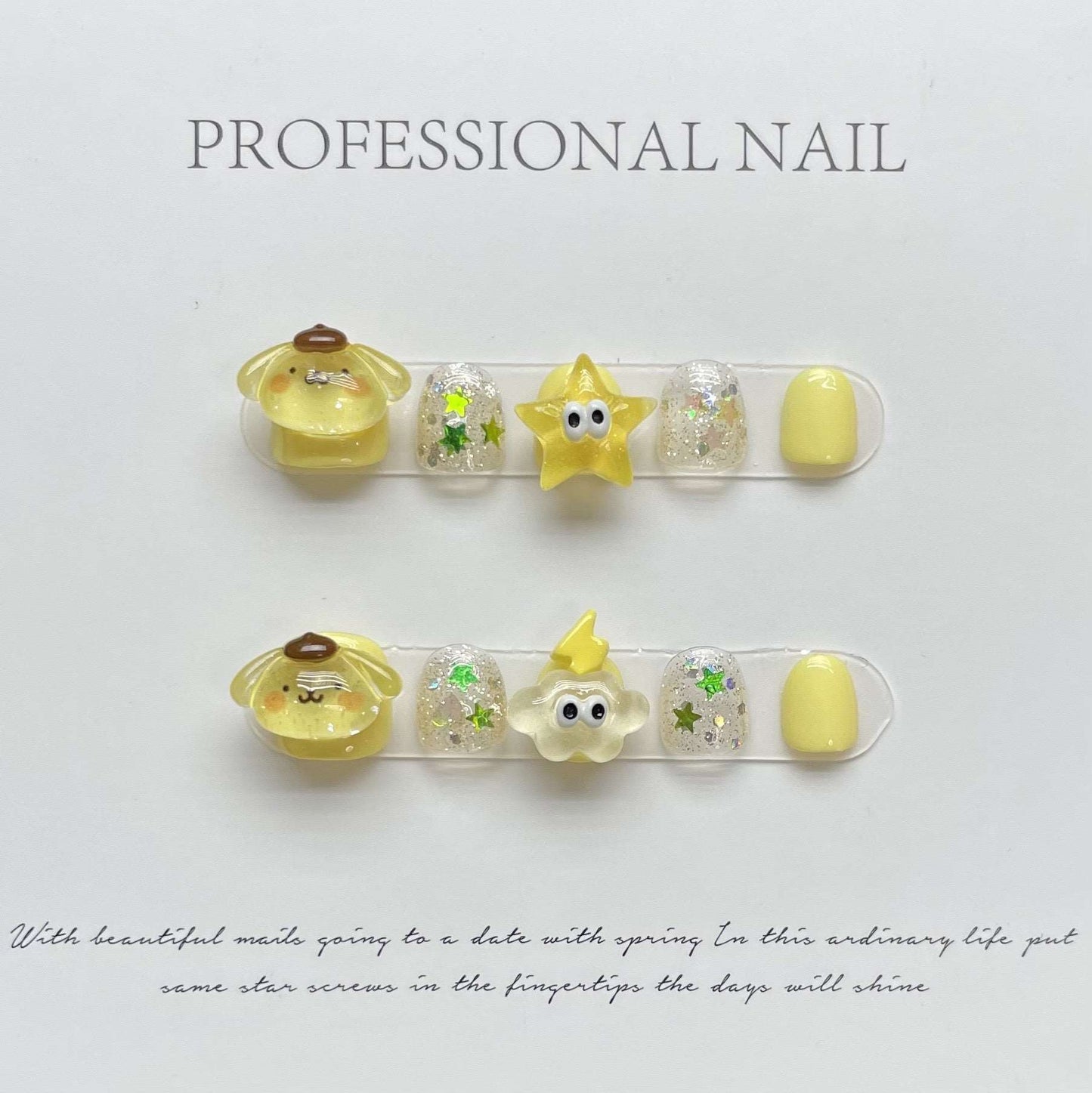 Cute Cartoon Design False Nails from SHOPQAQ