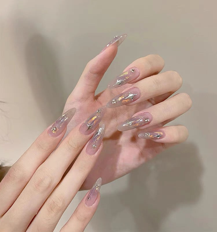 【Starry Sky】handmade press on nails False Nails from SHOPQAQ