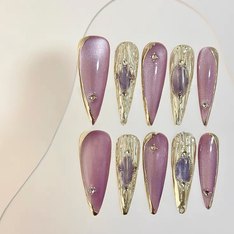 【lavender Brocade】 False Nails from SHOPQAQ