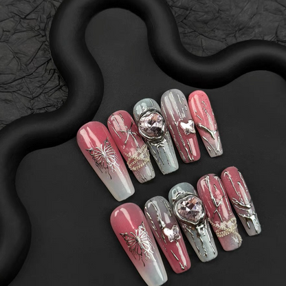 【3D  butterfly】 False Nails from SHOPQAQ