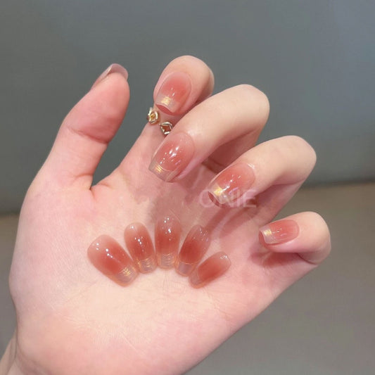 Peachy Short | False Nails | SHOPQAQ