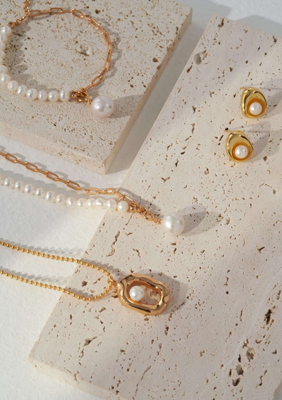 Asymmetric Baroque Pearl Necklace necklaces from SHOPQAQ