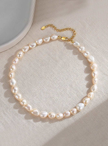 Baroque Pearl Necklace: A Captivating Symphony of Elegance necklaces from SHOPQAQ