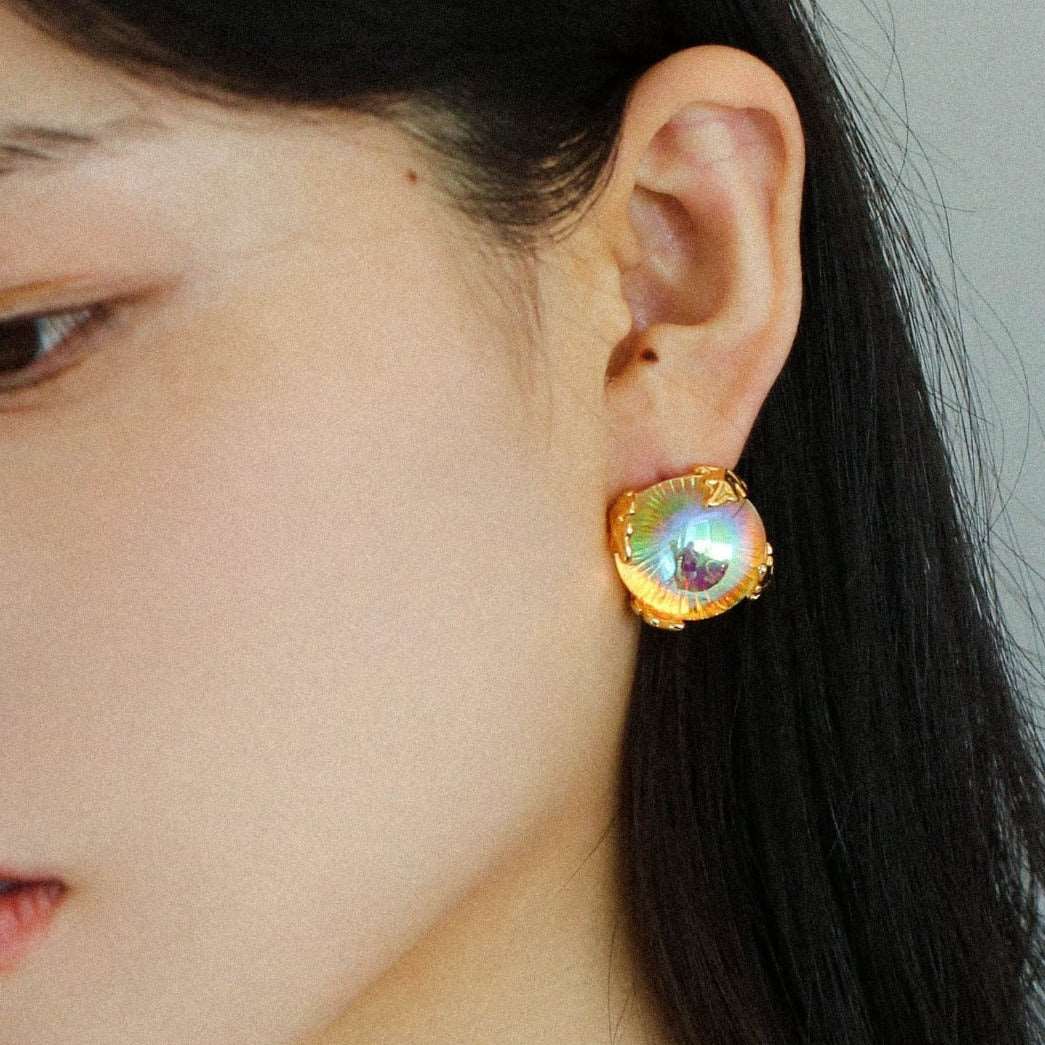 Colorful Gemstone Bubble Earrings earrings from SHOPQAQ