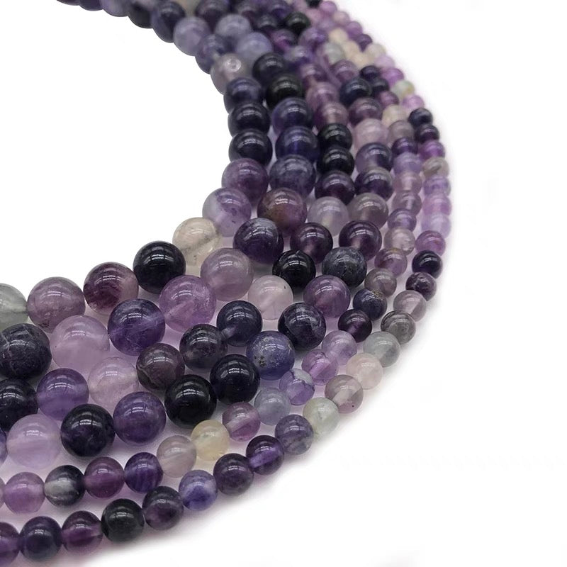 One Purple Fluorite Bracelet 8mm Bracelets from SHOPQAQ