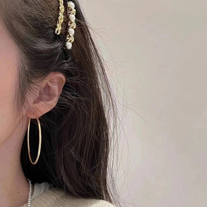 Classic 925 Sterling Silver Hoop Earrings | earrings | 18k gold plated, 8new, 925, 925earrings, _badge_s925, earrings, gold earrings, hoop earrings | SHOPQAQ