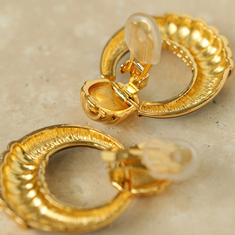 Antique Enamel Glazed Ring Earrings earrings from SHOPQAQ