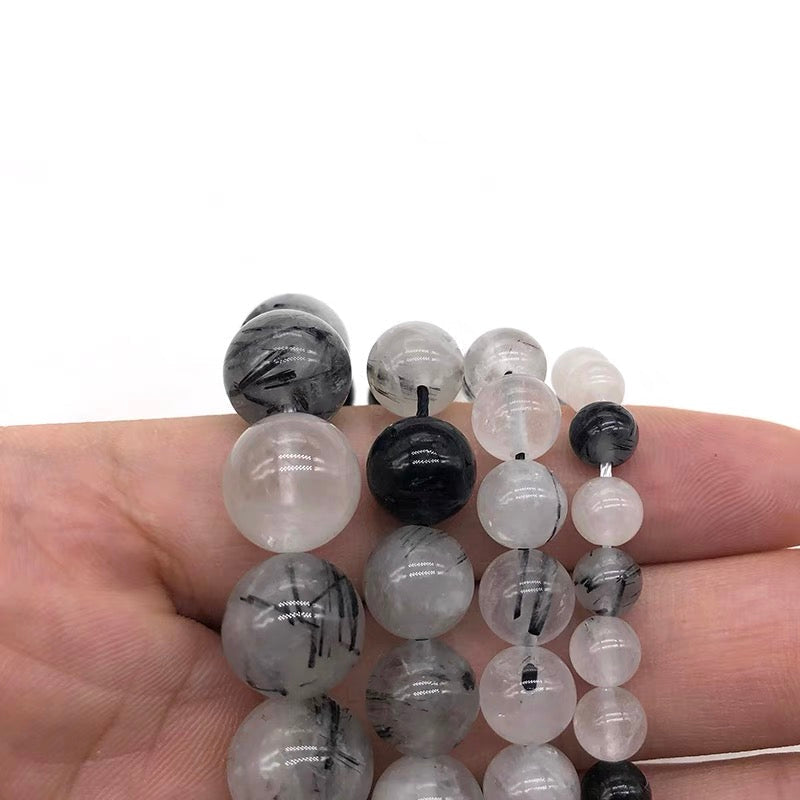 One Tourmalinated Quartz Bracelet 8mm Bracelets from SHOPQAQ