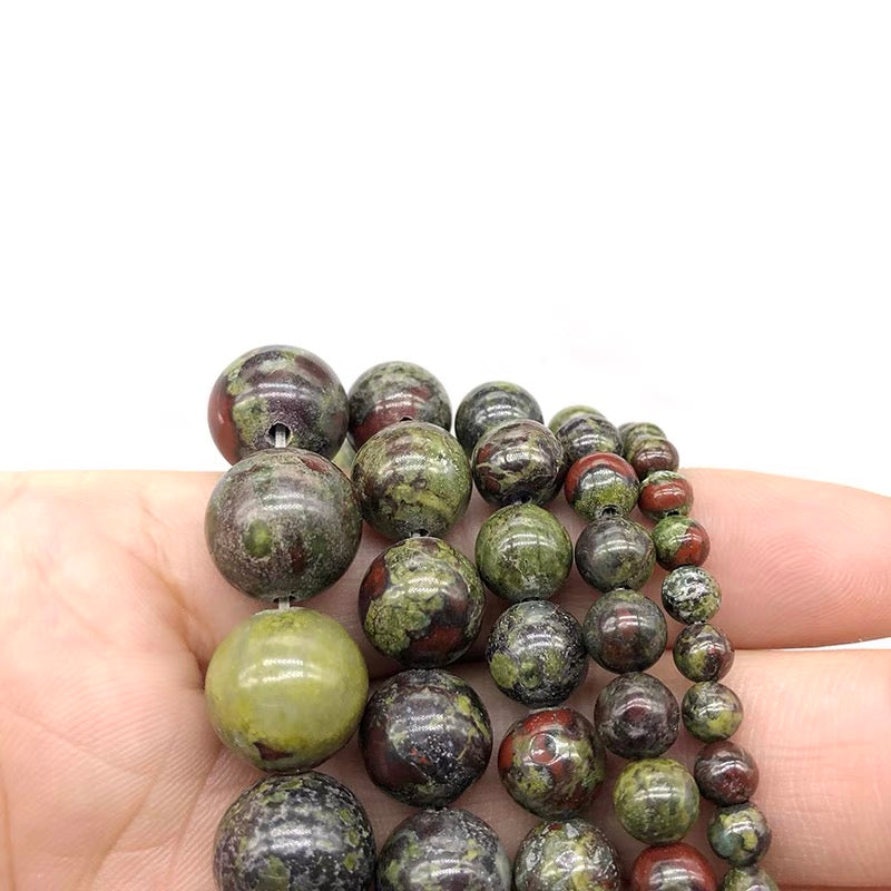 One Dragon Blood Jasper Bracelet 8mm Bracelets from SHOPQAQ