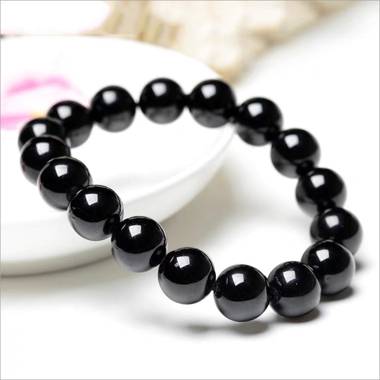 One Black Tourmaline Bracelet 8mm Bracelets from SHOPQAQ