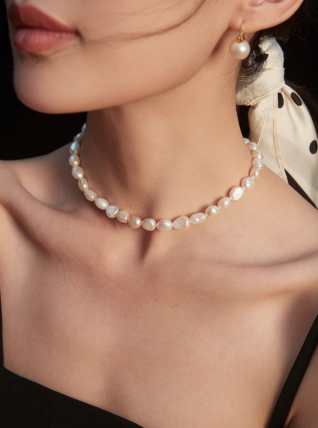 Baroque Pearl Necklace: A Captivating Symphony of Elegance | necklaces | 925necklace, _badge_S925, baroque pearl, necklace, Pearl, Pearl Necklace, s925, simsmore | SHOPQAQ