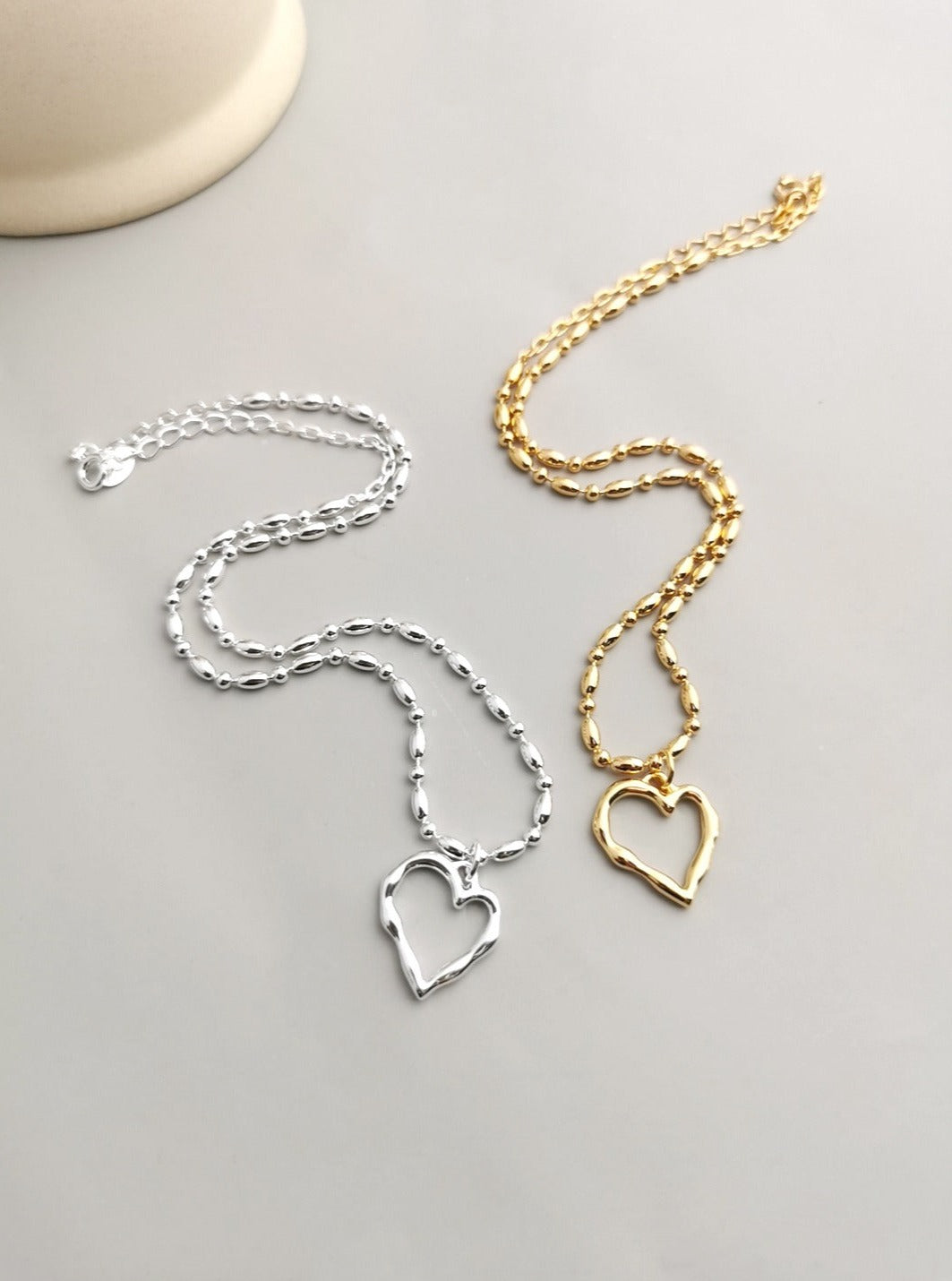 Irregular Heart Pendant Necklace: Artistic Asymmetry necklaces from SHOPQAQ